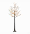 HOMCOM 6ft Artificial Tree with Warm White LED Lights, Baby Breath Flowers