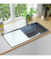 Handmade Kitchen Sink with Strainer Stainless Steel