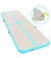 Inflatable Gymnastics Mat with Pump 700x100x10 cm PVC Green