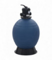 vidaXL Pool Sand Filter with 6 Position Valve Blue 560 mm