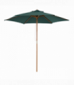 Wooden Garden Patio Parasol Umbrella - Green 250cm x 250cm x 230cm