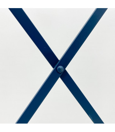 Shelf Unit Blue Painted Metal 141CM Easy to Assemble Plant Stand Durable