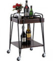 75CM METAL DRINKS TROLLEY