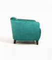 Armchair 86CM Seagrass Colour Velvet Green Black Legs Stylish Modern Design