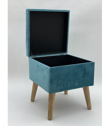 BLUE WOODEN TRUNK