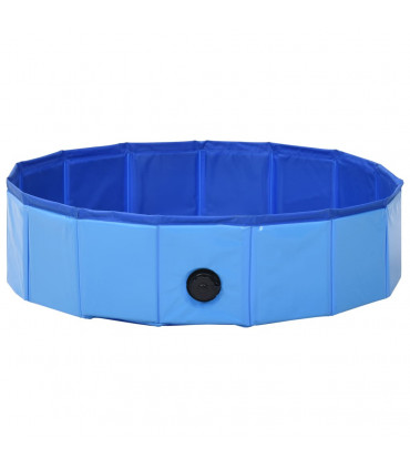 vidaXL Foldable Dog Swimming Pool Blue 80x20 cm PVC