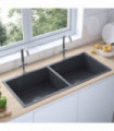 Handmade Kitchen Sink Black Stainless Steel