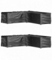 vidaXL L-Shaped Garden Furniture Covers 2 pcs 16 Eyelets 285x285x70 cm