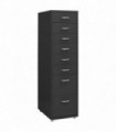 Mobile File Cabinet Anthracite 28x41x109 cm Metal