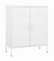 Storage Cabinet White 80x35x101.5 cm Steel