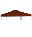 2-Tier Gazebo Top Cover 310 g/m² 3x3 m Terracotta