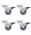 24 pcs Twin-wheel Swivel Casters 50 mm
