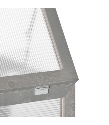 3-tier Wood Greenhouse Plant Storage Shelf Garden Cold Frame Grow House