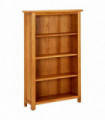 4-Tier Bookcase 70x22x110 cm Solid Oak Wood