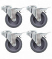 8 pcs Bolt Hole Swivel Casters 75 mm