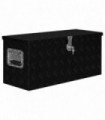 vidaXL Aluminium Box 80x30x35 cm Black