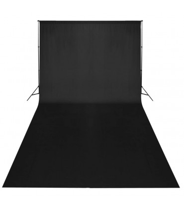 Backdrop Cotton Black 300x300 cm