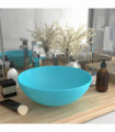 vidaXL Bathroom Sink Ceramic Light Green Round