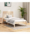 Bed Frame Solid Wood 90x190 cm 3FT Single