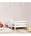 Bed Frame White 90x200 cm Solid Wood Pine