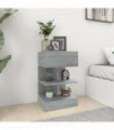 Bedside Cabinet Grey Sonoma 40x35x65 cm Engineered Wood