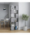 Book Cabinet Room Divider Concrete Grey 60x24x186 cm Engineered Wood