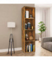 Book Cabinet/TV Cabinet Smoked Oak 36x30x143 cm Engineered Wood