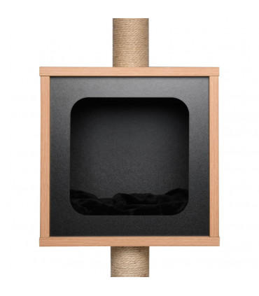 Cat Tree with Sisal Scratching Mat 123 cm - Black