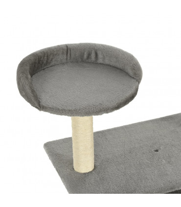 Cat Tree with Sisal Scratching Posts 95 cm Grey
