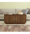 Coffee Table Brown Oak 102x50x45 cm Engineered Wood