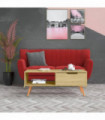 Coffee Table Sonoma Oak 100x49.5x43 cm Engineered Wood