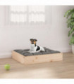 Dog Bed 51.5x44x9 cm Solid Wood Pine