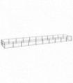 Dog Kennel Black 20 m² Steel