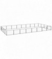 Dog Kennel Black 32 m² Steel
