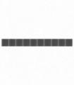 vidaXL Fence Panel Set WPC 1737x186 cm Black