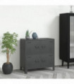 Filing Cabinet Anthracite 75x40x80 cm Steel