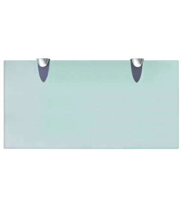 vidaXL Floating Shelves 2 pcs Glass 40x20 cm 8 mm