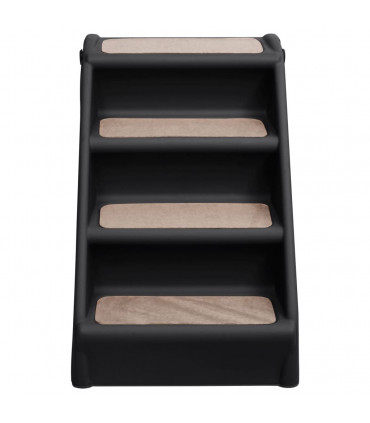 Folding Dog Stairs Black 62x40x49.5 cm