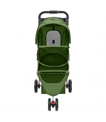 vidaXL Folding Dog Stroller Green 80x46x98 cm Oxford Fabric