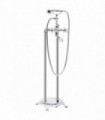 vidaXL Freestanding Bathtub Faucet Stainless Steel 99.5 cm Silver