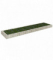 Gabion Raised Bed Galvanised Steel 400x100x20 cm