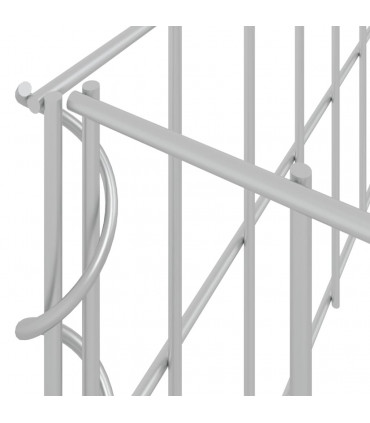 Gabion Raised Bed Galvanised Steel 400x100x20 cm