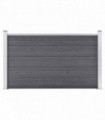 vidaXL Garden Fence WPC 180x105 cm Grey