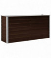 Garden Raised Bed Brown 160x40x77 cm Galvanised Steel