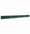 Garden Raised Bed Galvanised Steel 600x80x45 cm Green