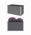 Garden Raised Bed WPC 100x50x54 cm Grey