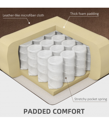 HOMCOM Lift Chair with Vibration Massage, Heat, Quick Assembly, Brown