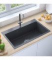 Handmade Kitchen Sink Black Stainless Steel