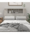 Headboard Cabinet Concrete Grey 120x18.5x104.5 cm