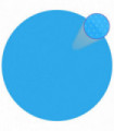 vidaXL Pool Cover Blue 417 cm PE